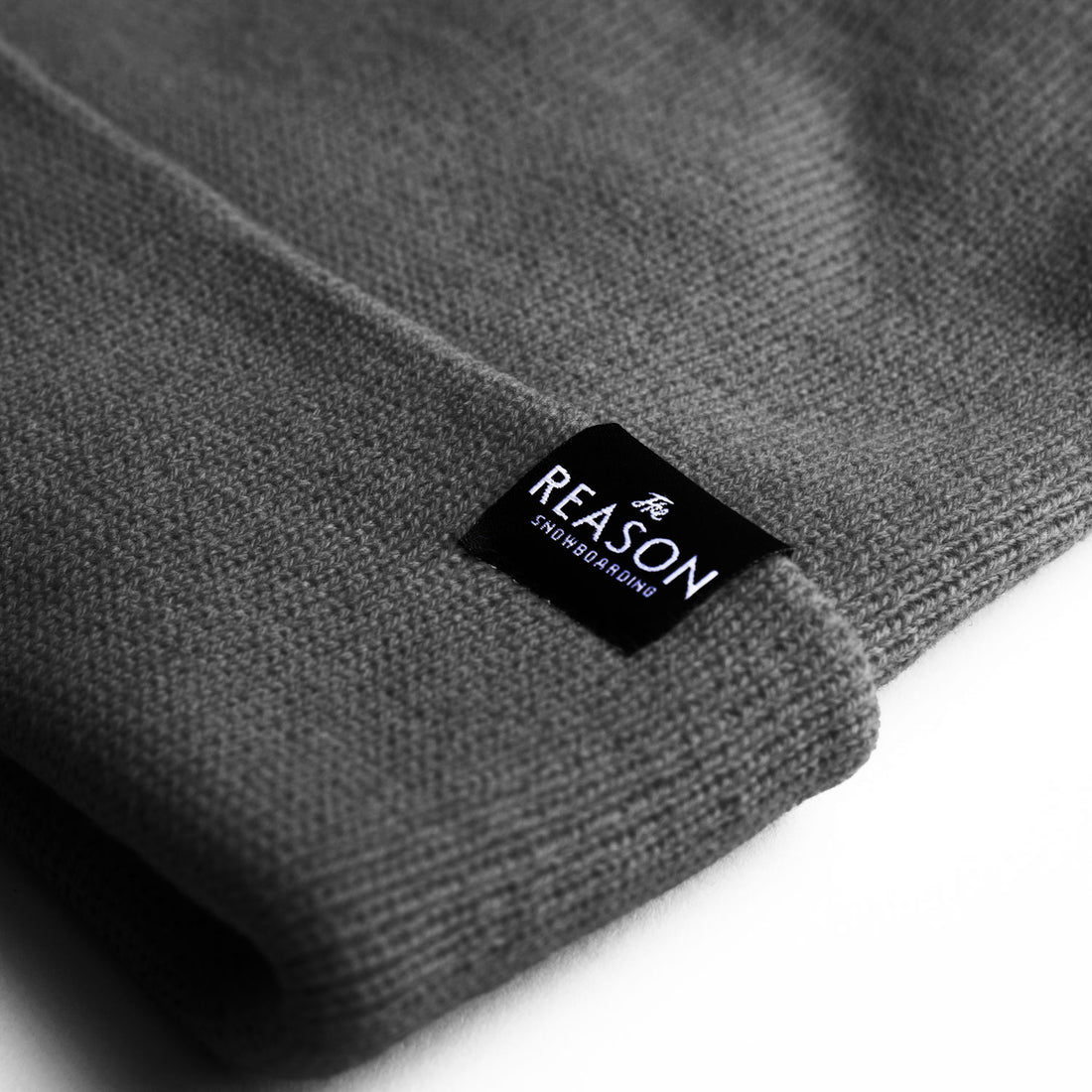 The Reason Roll Up Grey Beanie
