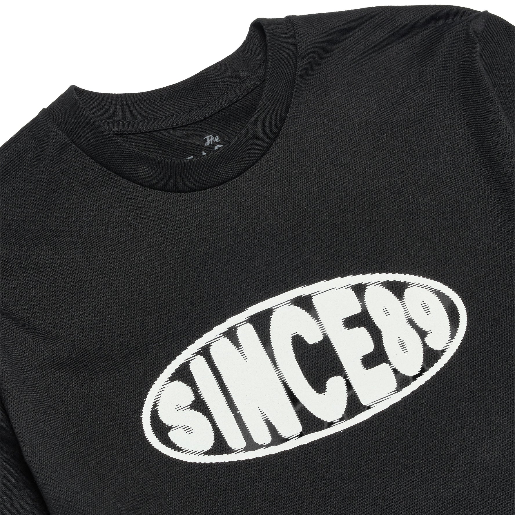 Black t-shirt with 'SINCE 89' text in white on a white background